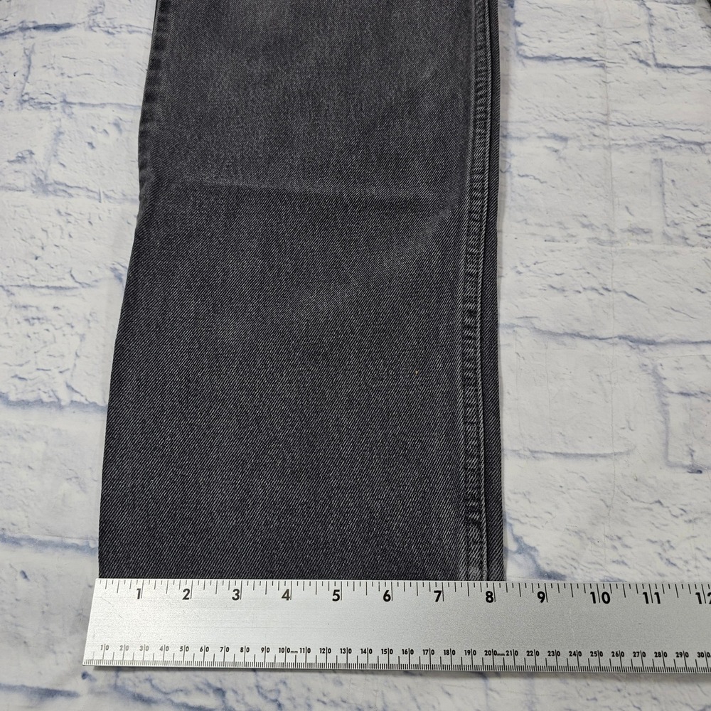 Levis 550 Relaxed Fit Jeans MEN 36x36 Black Faded Tapered Leg Denim Pant VTG Y2K - Picture 4 of 12
